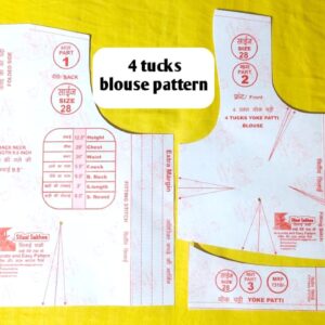 4 Tucks Blouse Pattern