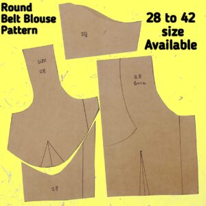 Round Belt Blouse Pattern