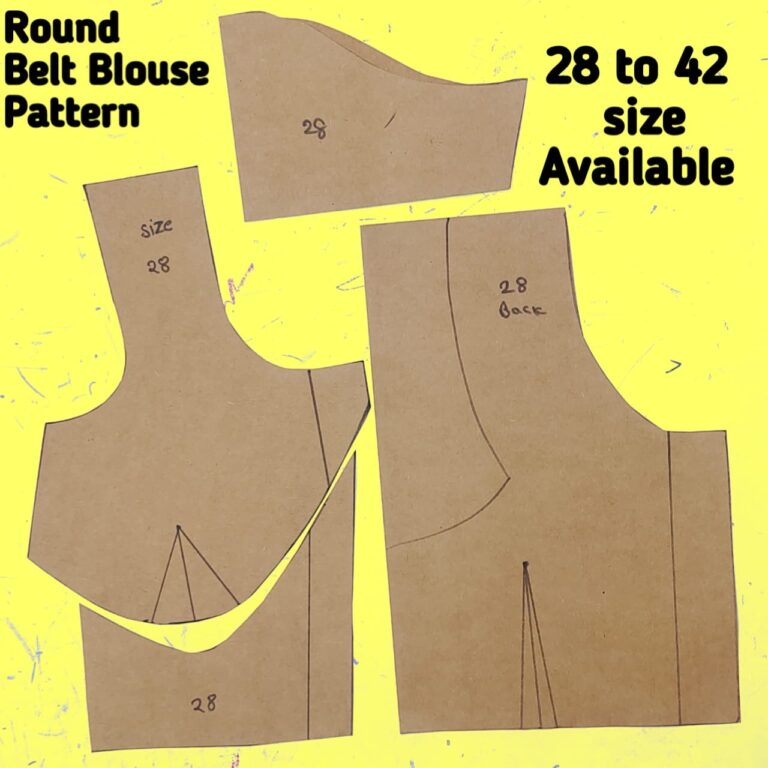 round belt blouse pattern