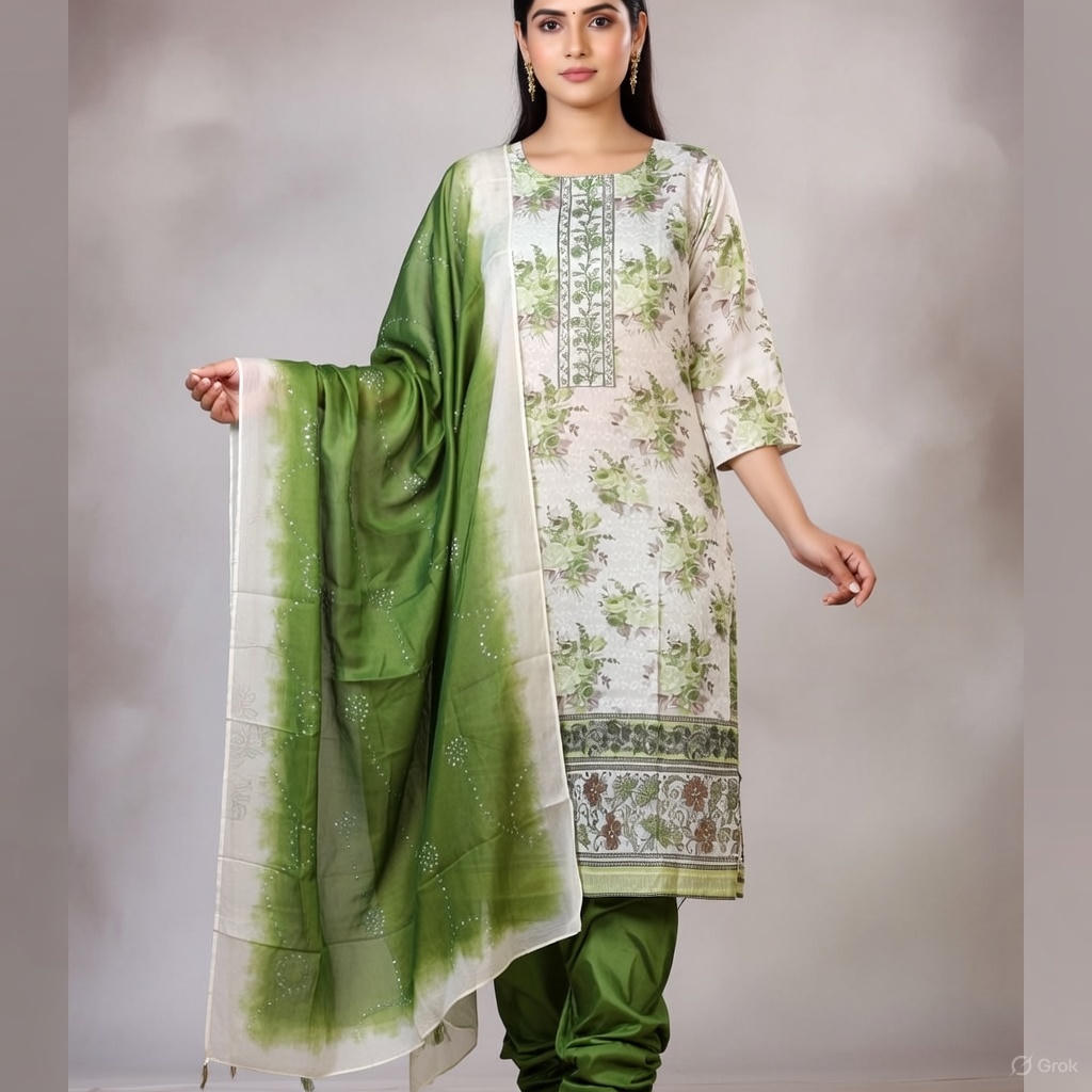 Pure Linen Embroidered Kurta Set - Image 2